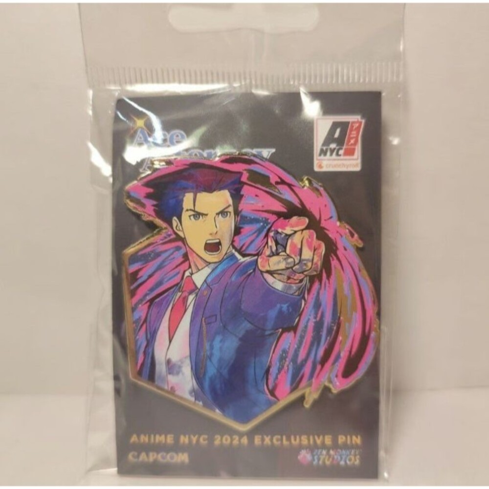 Ace Attorney Phoenix Wright Painterly Series Enamel Pin Limited Edition Badge
